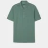 Weymouth Washed Effect Polo Shirt In Pine -Elegant Wear World ls1624n weymouth short sleeve polo pine