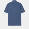 Weymouth Washed Effect Polo Shirt In Regatta -Elegant Wear World ls1624n weymouth short sleeve polo regatta