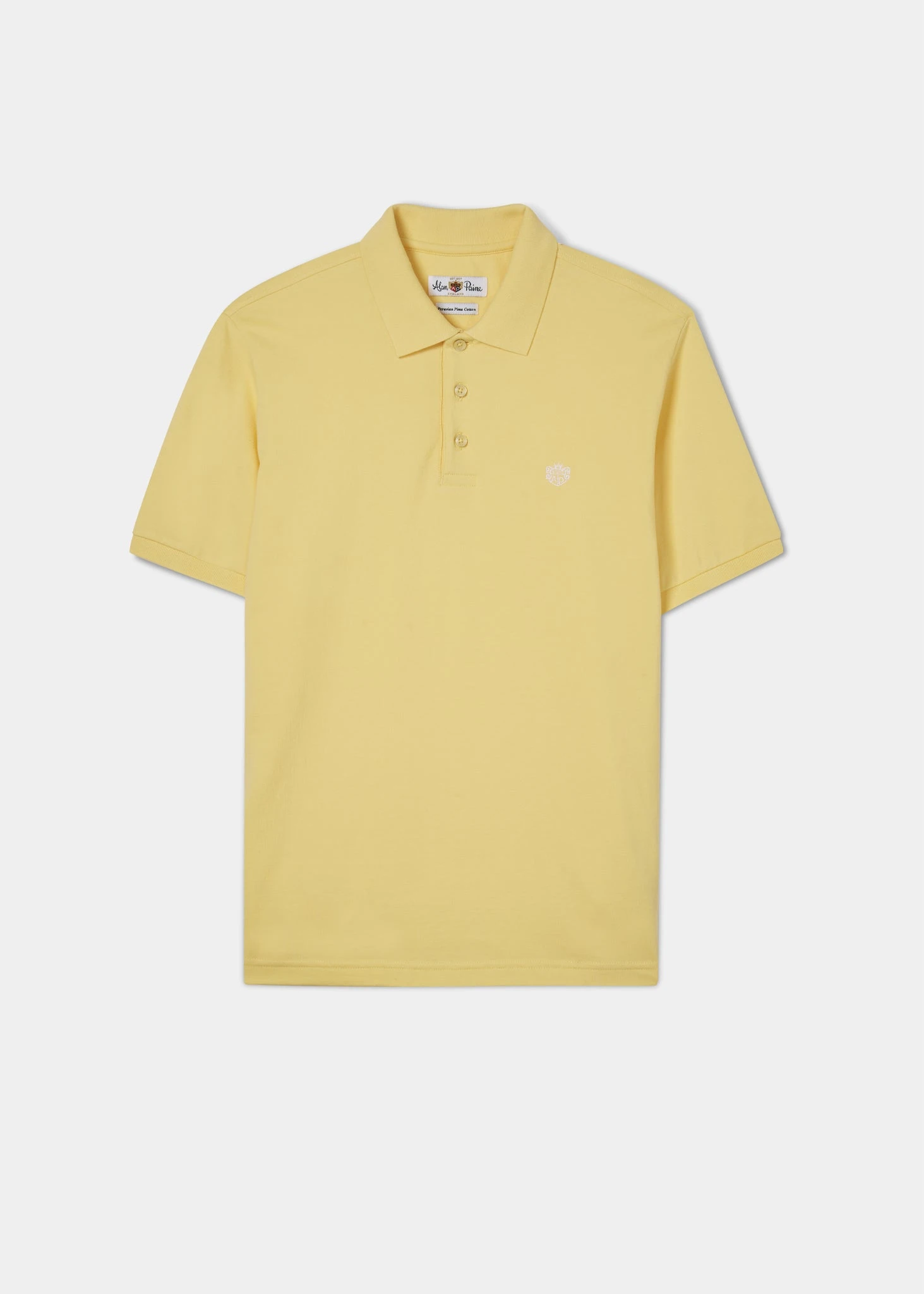 Fritton Pique Polo Shirt In Lemon 1 Fritton Pique Polo Shirt In Lemon