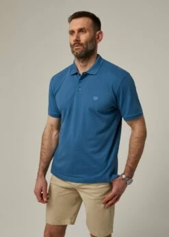 Fritton Pique Polo Shirt In Mid Blue 6 Fritton Pique Polo Shirt In Mid Blue -Elegant Wear World ls2008 fritton mens pique polo shirt mid blue 1 462f0190 c911 4929 8c4b 735671e3ab97
