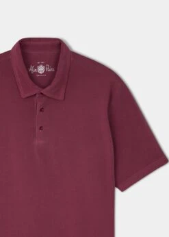 Tutbury Faded Dye Polo Shirt In Claret - Without Emblem -Elegant Wear World ls2101 tutbury mens faded dye polo shirt claret 2 0ac1634a ba0d 4d9b b237 7544f7910ba7