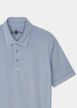 Tutbury Faded Dye Polo Shirt In Light Blue - Without Emblem 4 Tutbury Faded Dye Polo Shirt In Light Blue - Without Emblem -Elegant Wear World ls2101 tutbury mens faded dye polo shirt light blue 2 4611cd59 8c08 4d67 97ec 554ceabeec46