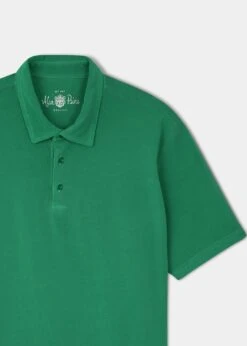 Tutbury Faded Dye Polo Shirt In Pine - Without Emblem -Elegant Wear World ls2101 tutbury mens faded dye polo shirt pine 2