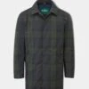 Landham 3/4 Length Coat In Navy Check -Elegant Wear World ls2420c landham mens raincoat nchk 27b1bd59 df33 4c8a 86d0 bbaa2bf9962d