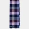 Westhay Men's Block Check Cashmere Scarf In Bordeaux -Elegant Wear World mens block check cashmere scarf bordeaux 1