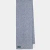 Kinross Cashmere Herringbone Scarf In Silver 10 Kinross Cashmere Herringbone Scarf In Silver -Elegant Wear World mens cashmere herringbone scarf silver 1