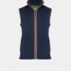 Aylsham Men's Fleece Gilet In Dark Navy - Regular Fit -Elegant Wear World mens fleece gilet dark navy