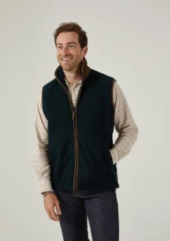 Aylsham Men's Fleece Gilet In Dark Navy - Regular Fit -Elegant Wear World mens fleece gilet dark navy 1 402cf6ce 8703 49f0 90eb 72e98e3ec40f