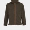 Aylsham Men's Fleece Jacket In Green - Regular Fit -Elegant Wear World mens fleece jacket green