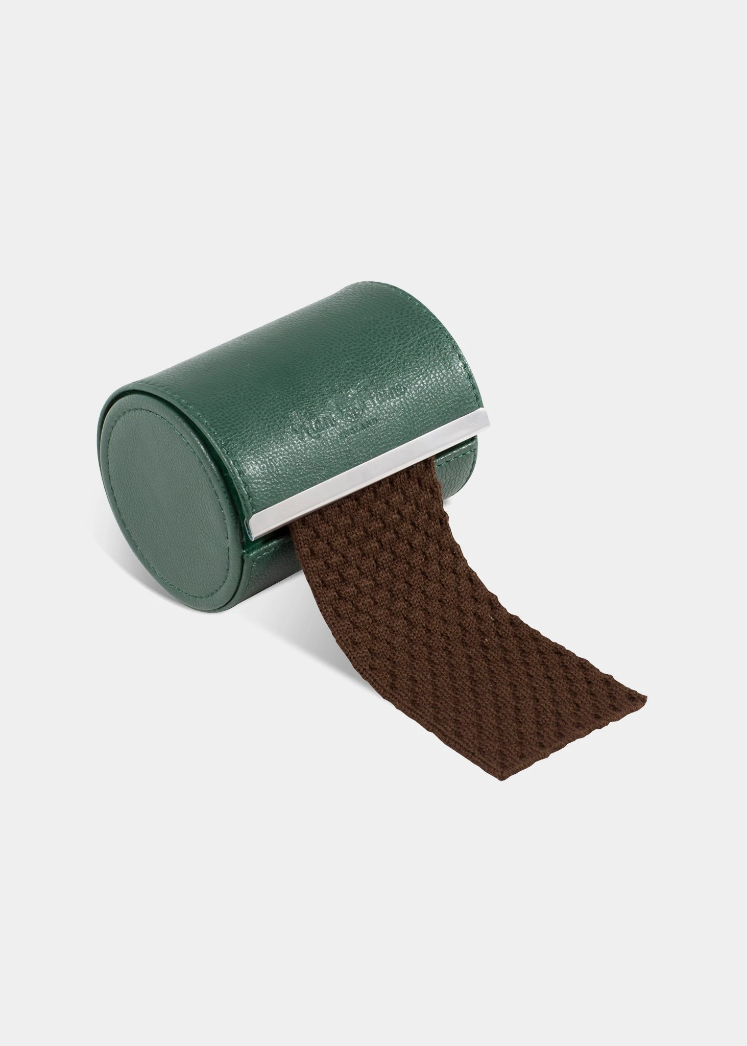 Men's Knitted Wool Tie In Brown 1 Men's Knitted Wool Tie In Brown