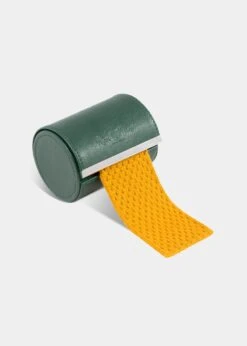 Men's Knitted Wool Tie In Gold