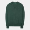 Millbreck Merino Wool Jumper In Hunter - Regular Fit -Elegant Wear World millbreck mens merino jumper hunter 1