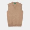 Norfolk Lambswool Slipover In Camel - Classic Fit -Elegant Wear World norfolk mens lambswool slipover camel 1
