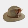 Richmond Ladies Felt Hat With Feather In Oatmeal 2 Richmond Ladies Felt Hat With Feather In Oatmeal -Elegant Wear World richmond ladies felt hat with feather oatmeal