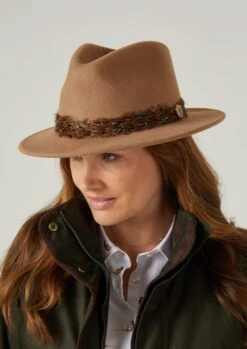 Richmond Ladies Fedora In Mink 10 Richmond Ladies Fedora In Mink -Elegant Wear World richmond ladies pheasant wrap fedora mink 1