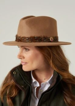 Richmond Ladies Fedora In Mink 11 Richmond Ladies Fedora In Mink -Elegant Wear World richmond ladies pheasant wrap fedora mink 2