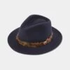 Richmond Ladies Fedora In Navy -Elegant Wear World richmond ladies pheasant wrap fedora navy