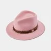 Richmond Ladies Fedora In Pink -Elegant Wear World richmond ladies pheasant wrap fedora pink