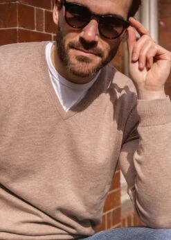 Rothwell Cotton Cashmere Jumper In Coffee -Elegant Wear World rothwell cotton cashmere jumper coffee 6 8914fc73 32a2 4339 aaef 7a0b6905ff68