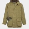 Rutland Men's Tweed Waterproof Shooting Coat In Lichen - Regular Fit -Elegant Wear World rutland mens tweed shooting coat lichen 1