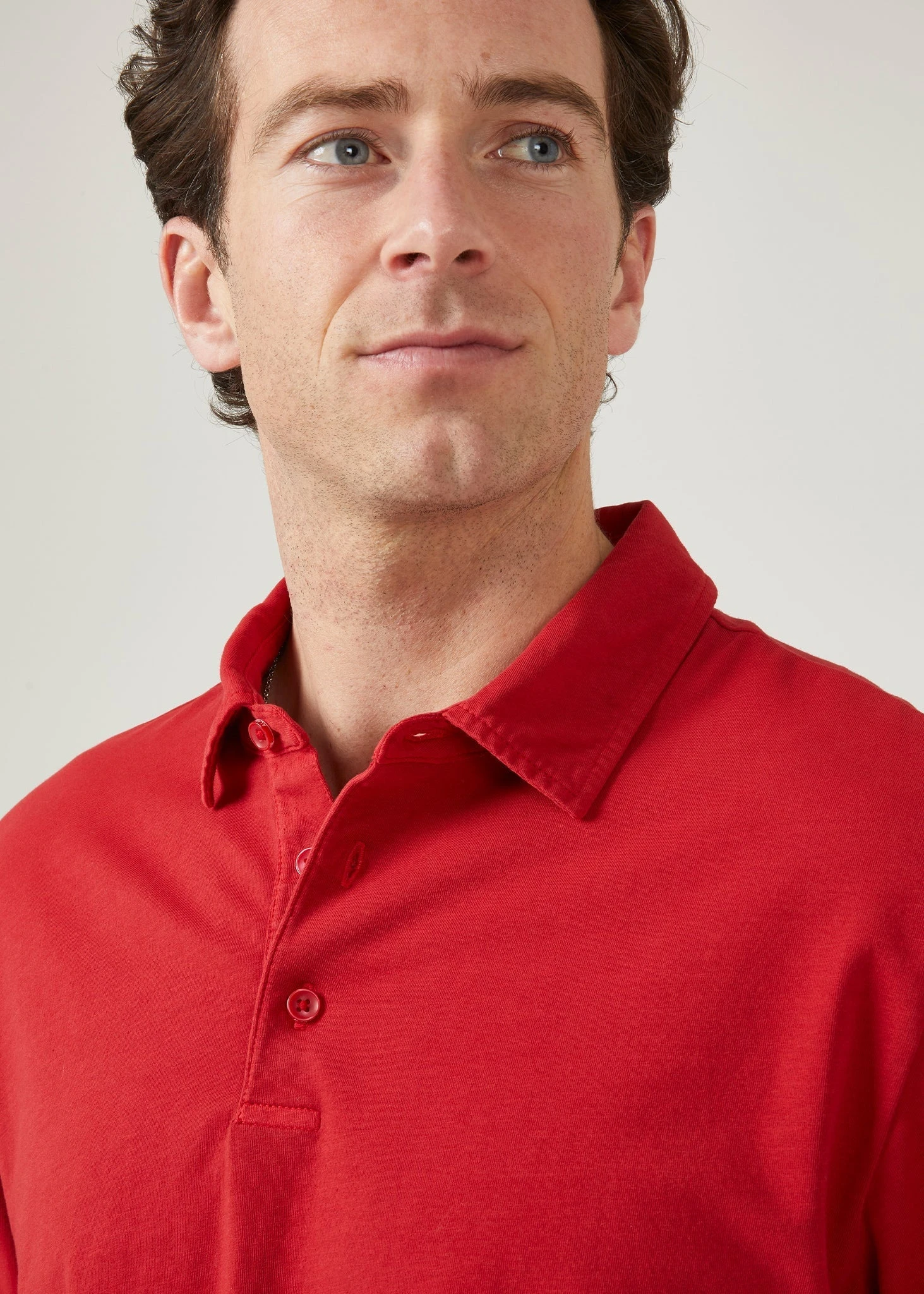 Storwood Long Sleeve Polo Shirt In Rosso 5 Storwood Long Sleeve Polo Shirt In Rosso - Image 5