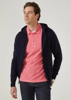 Weymouth Washed Effect Polo Shirt In Calypso -Elegant Wear World weymouth short sleeve polo shirt calypso 4
