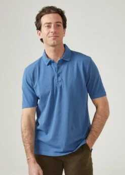 Weymouth Washed Effect Polo Shirt In Regatta -Elegant Wear World weymouth short sleeve polo shirt regatta 3